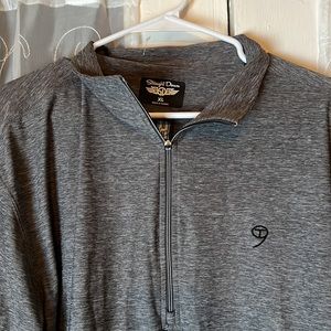 Straight Down Golf 1/4 Zip Mens Size XL Gray Pullover Jacket